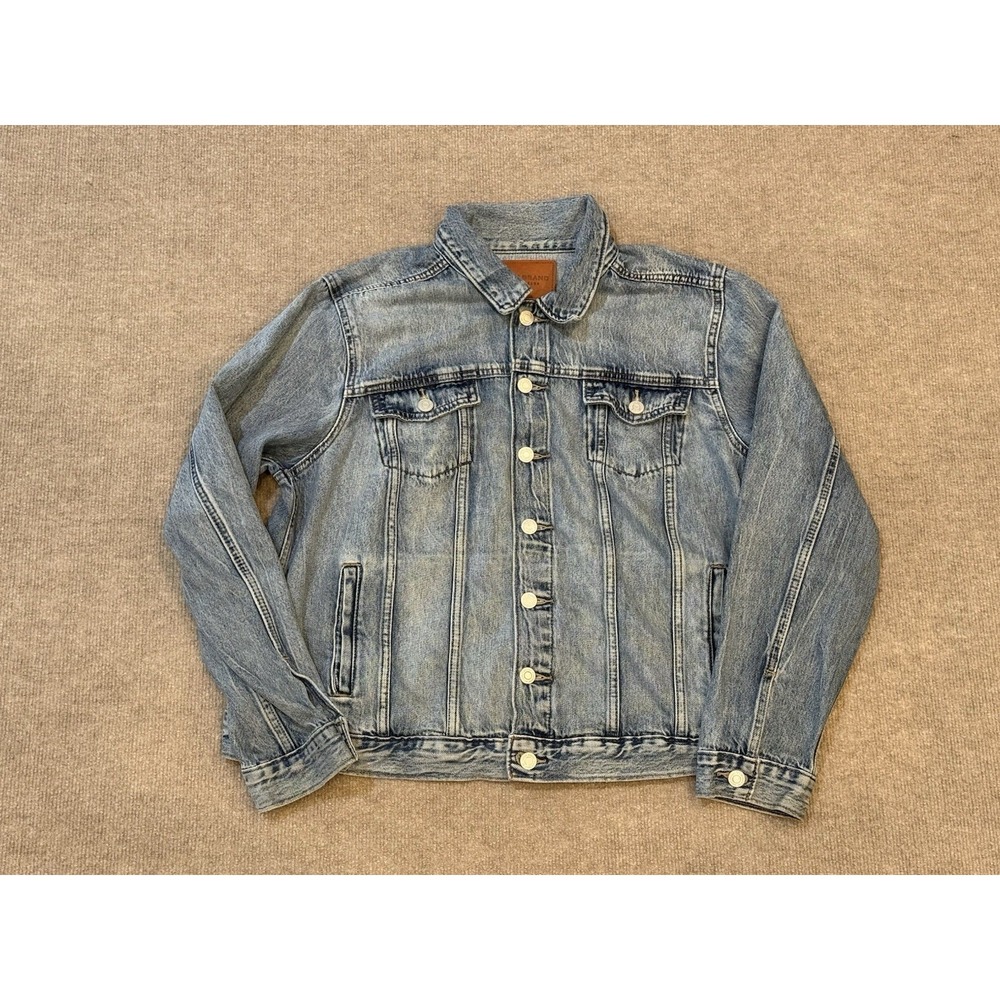 Lucky Brand Jean Jacket Women's Size Large Classic Denim Trucker Med Wash